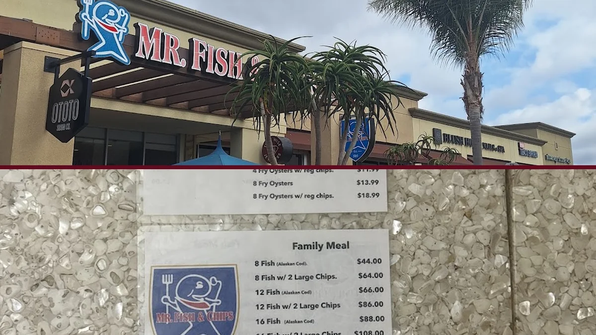 Strip-mall seafood restaurant with simple dine-in seating.
