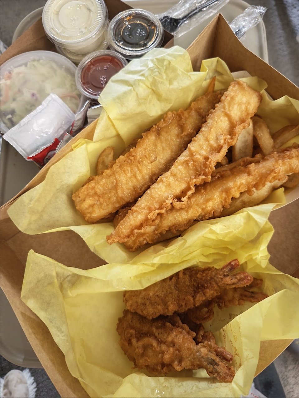 Chicken Strips & 1 Fish
