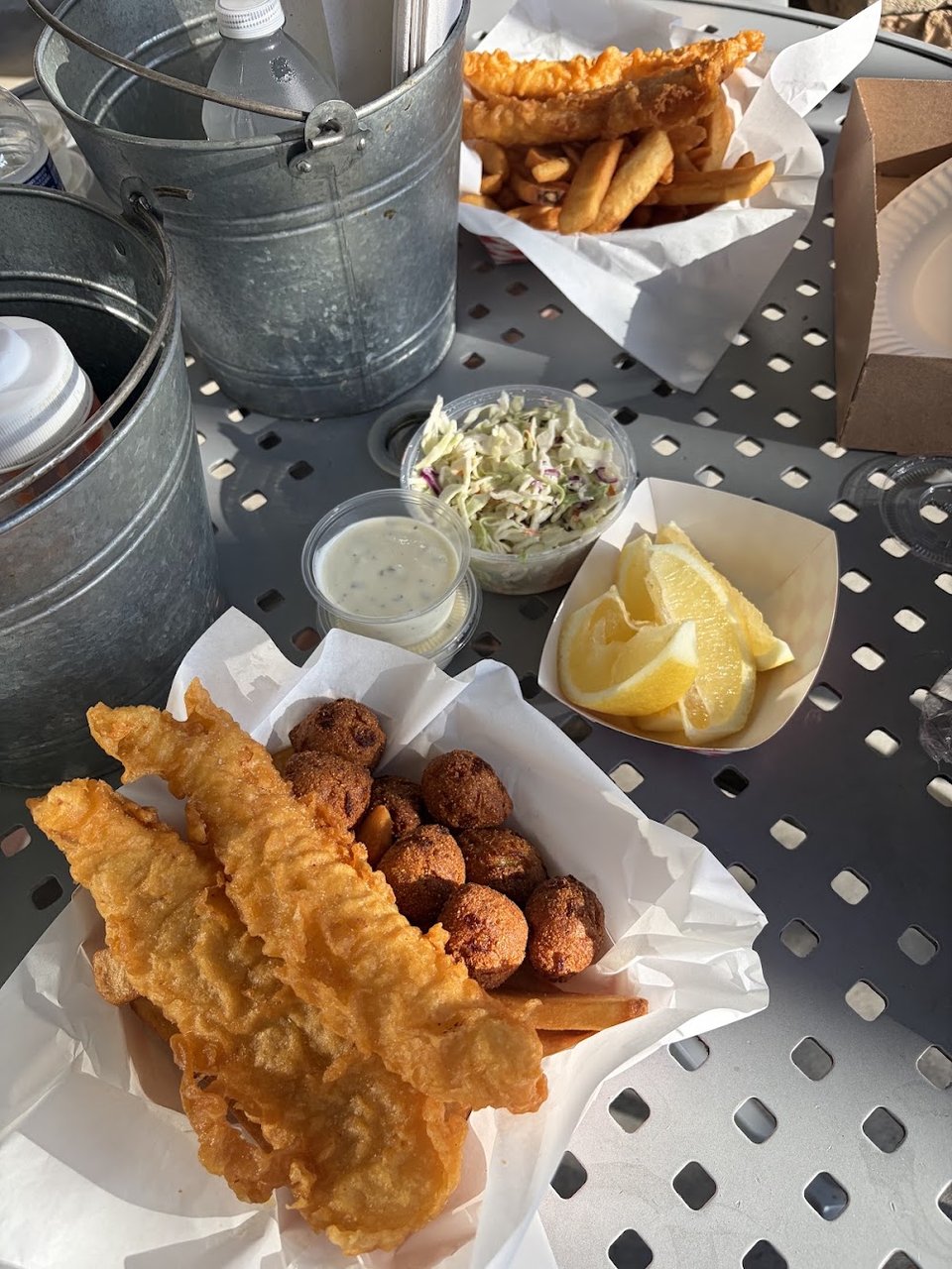 Fried Fish with Hush Puppies